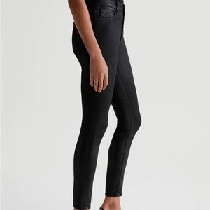 AG women’s Jean The Farrah Skinny Ankle in Leatherette